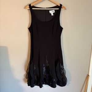Joseph Ribkoff elegant Black Sleeveless Dress party size 10